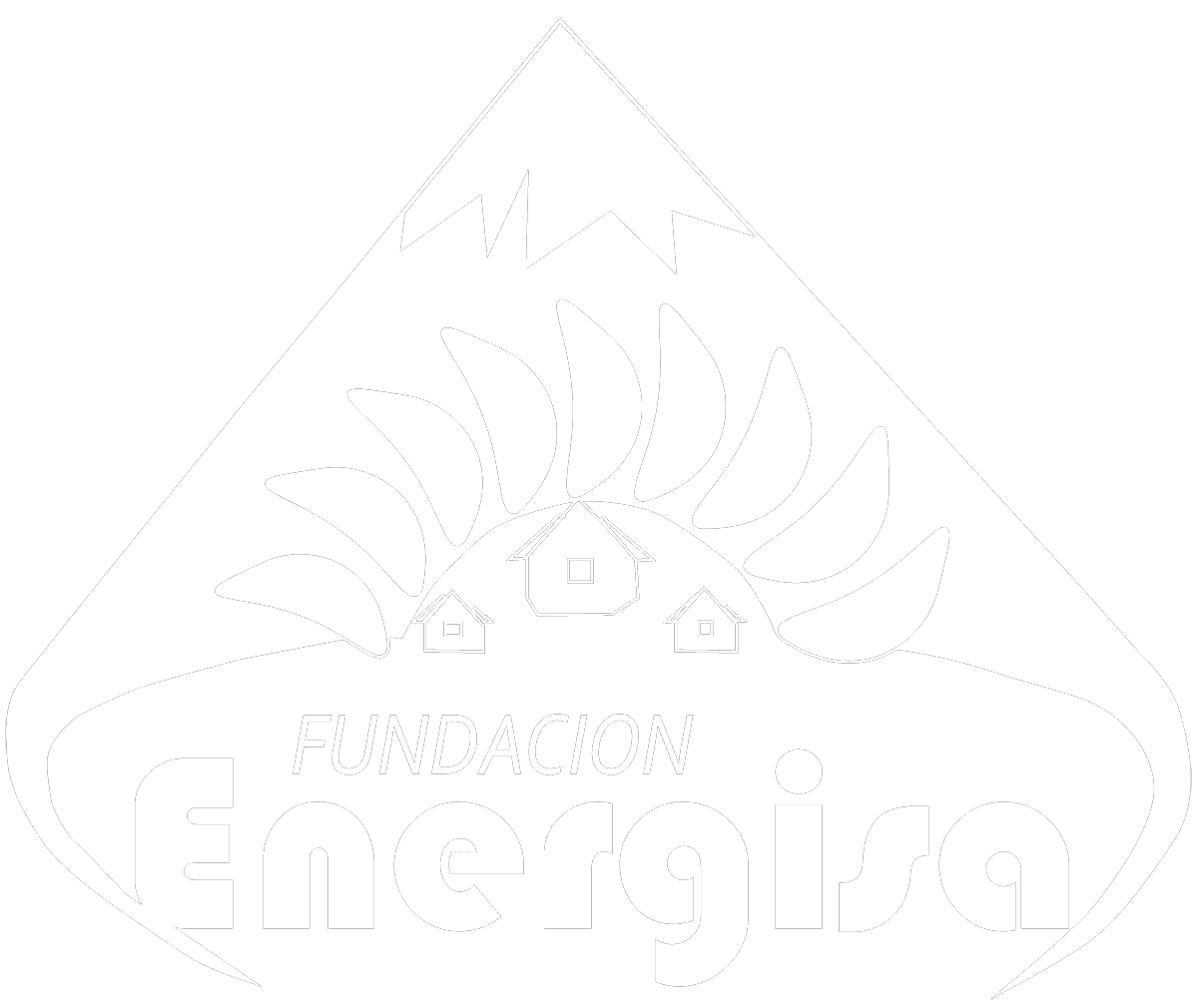 Logo blanco de Fundación Energisa de Honduras - Energía que transforma vidas